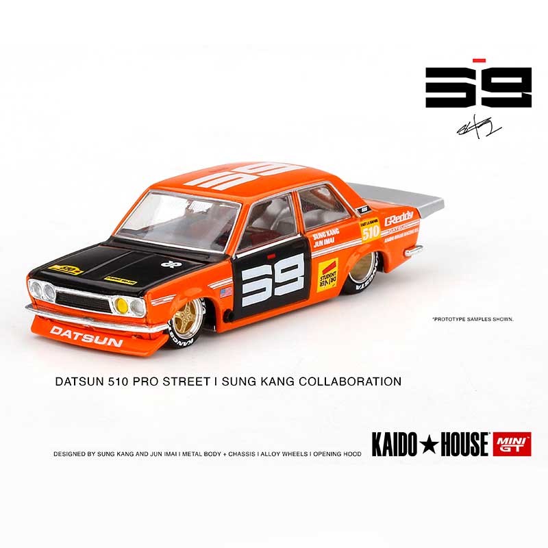 Kaido House MINI GT Datsun Pro Street SK510 Orange 1/64 (004) 1