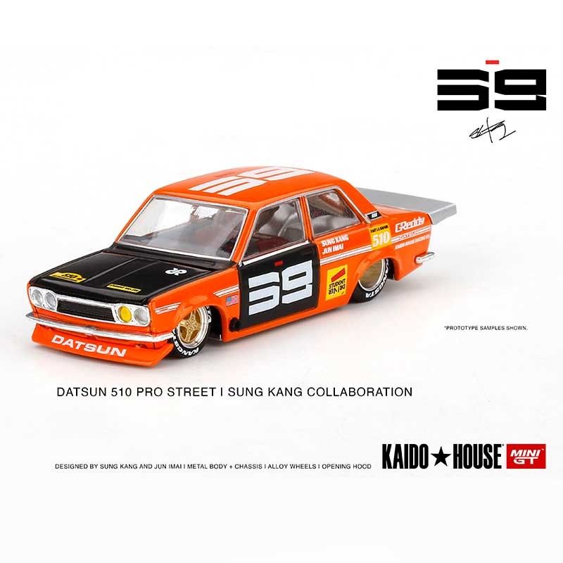 Kaido House MINI GT Datsun Pro Street SK510 Orange 1/64 (004)