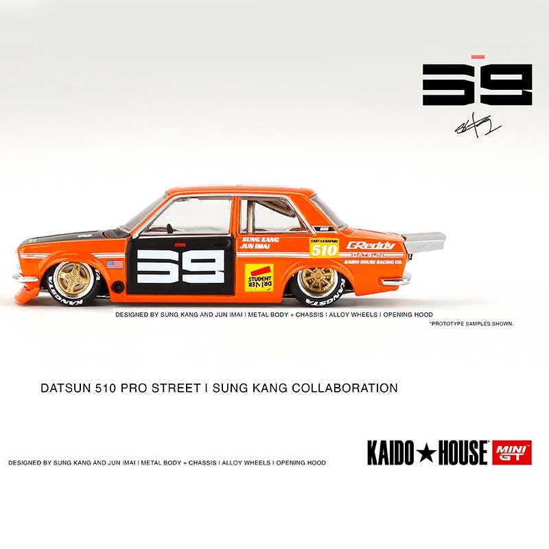 Kaido House MINI GT Datsun Pro Street SK510 Orange 1/64 (004) 3
