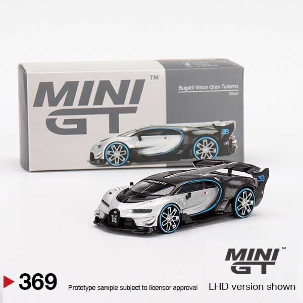 MINI GT Bugatti Vision Gran Turismo Silver 1/64 (369)