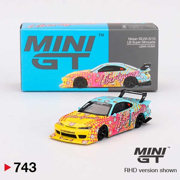 MINI GT Nissan LB-Super Silhouette S15 SILVIA LBWK KUMA 1/64 (743) 0