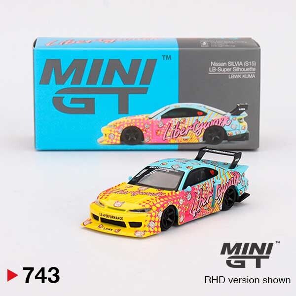 MINI GT Nissan LB-Super Silhouette S15 SILVIA LBWK KUMA 1/64 (743)