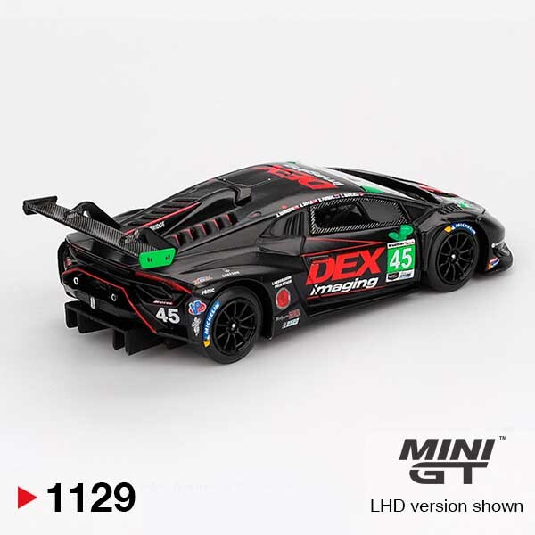MINI GT Lamborghini Huracan GT3 EVO2 N.45 2024 IMSA Daytona 24 Hrs DEX Imaging 1/64 (1129) 2