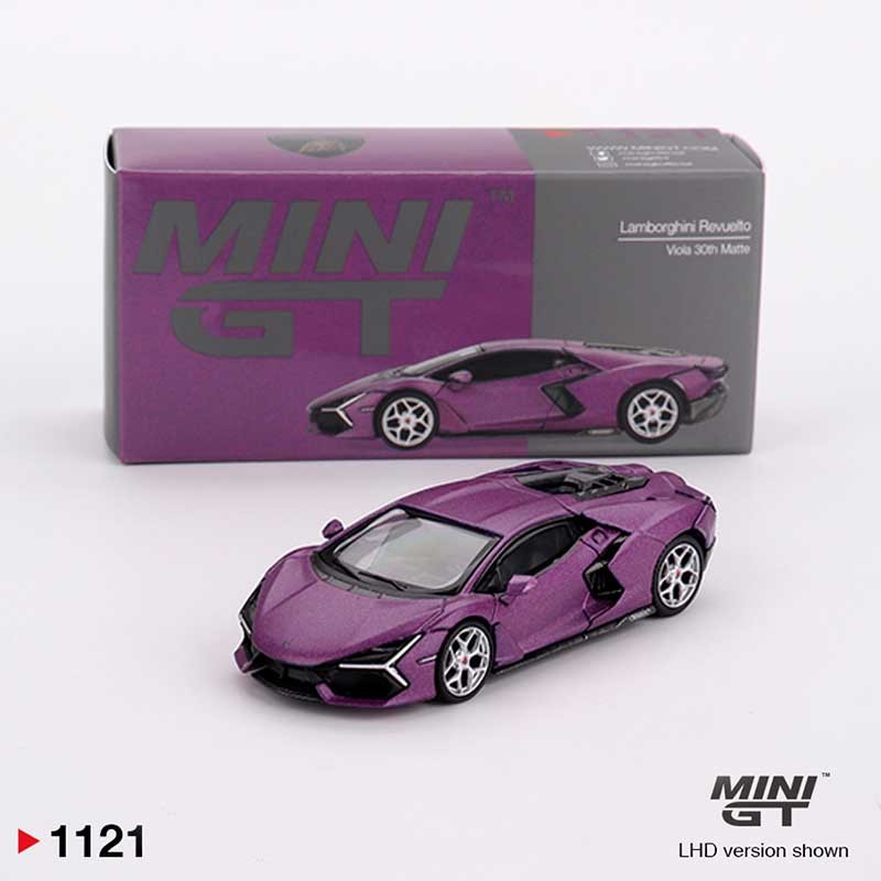 MINI GT Lamborghini Revuelto Viola 30th Matte LHD 1/64 (1121) 3
