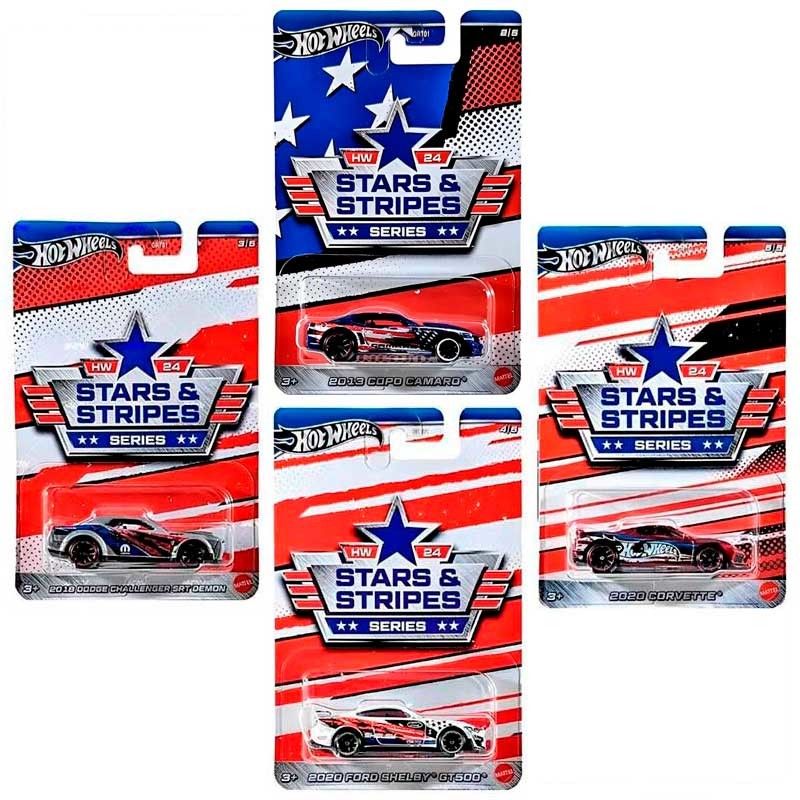 Hot Wheels 24 Stars & Stripes Series 1/64 (GRT01)