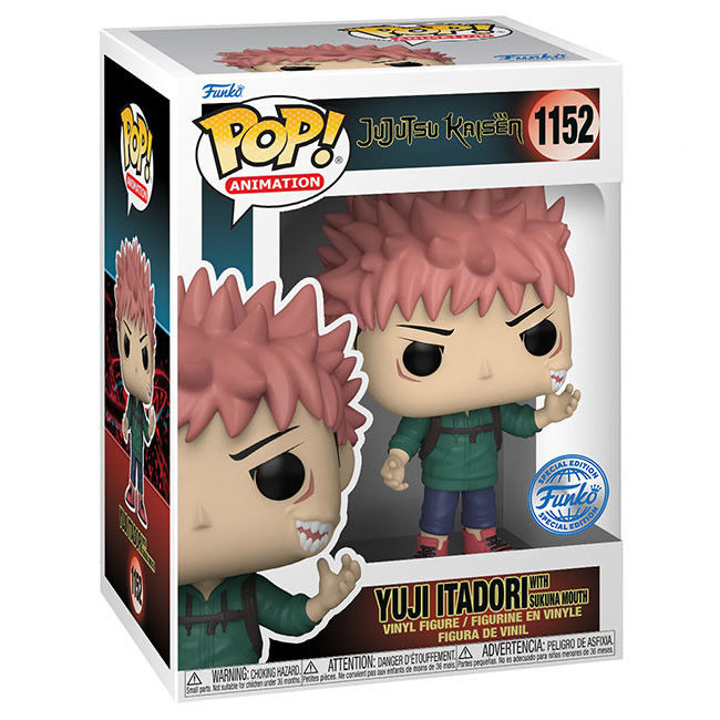Funko Pop Jujutsu Kaisen Yuji Itadori with Sukuna Mouth Special Edition