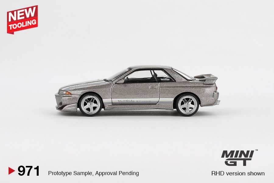 MINI GT Nissan Skyline GT-R (R32) Veilside Combat C-I Grey RHD 1/64 (971) 2