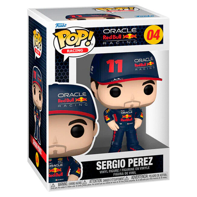 Funko Pop Racing Formula 1 Sergio Perez #04 (caixa com dano)