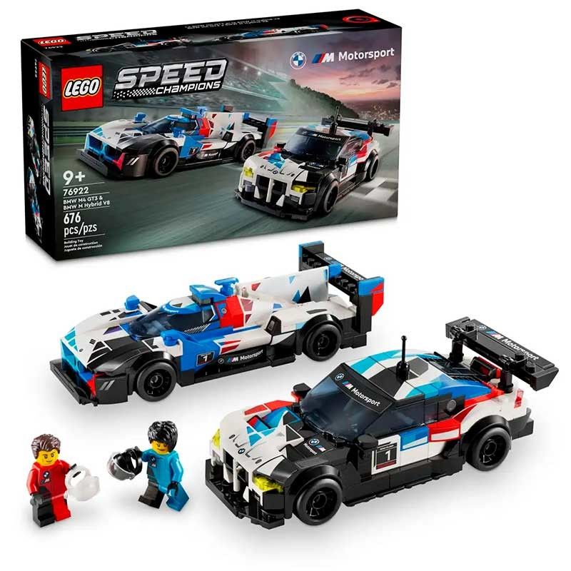LEGO® Speed Champions: BMW M4 Gt3 & BMW M Hybrid V8 Race Cars (76922)