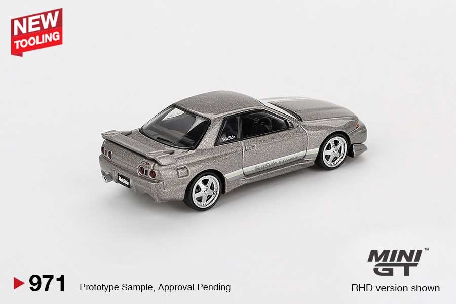 MINI GT Nissan Skyline GT-R (R32) Veilside Combat C-I Grey RHD 1/64 (971) 3