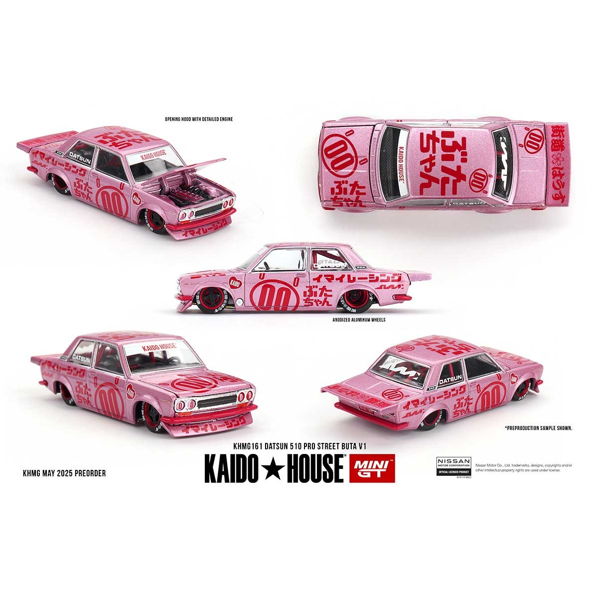 Kaido House Mini GT Datsun 510 Pro Street Buta V1 1/64 (161) 0