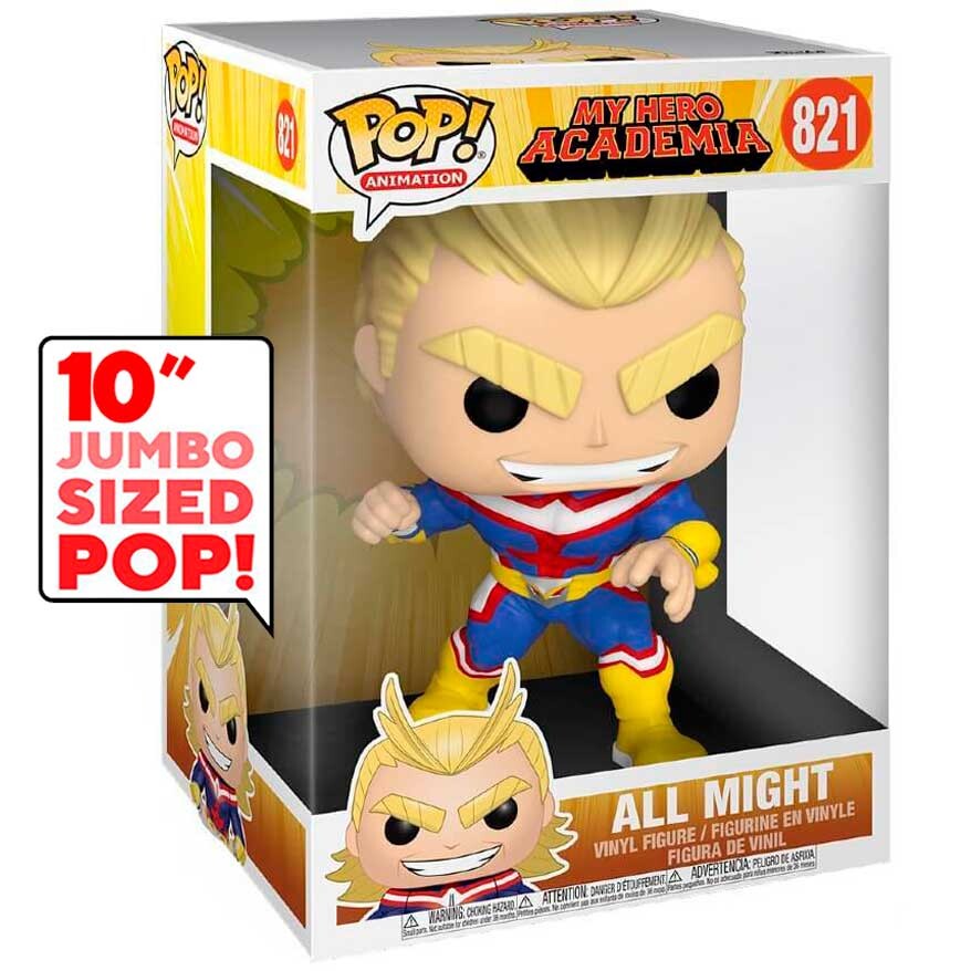 Funko Pop My Hero Academia All Might Jumbo Sized 10" #821 0