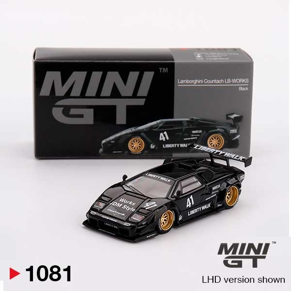 MINI GT Lamborghini Countach LB-WORKS Black LHD 1/64 (1081) 3