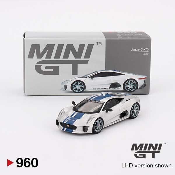 MINI GT Jaguar C-X75 Silver 1/64 (960)