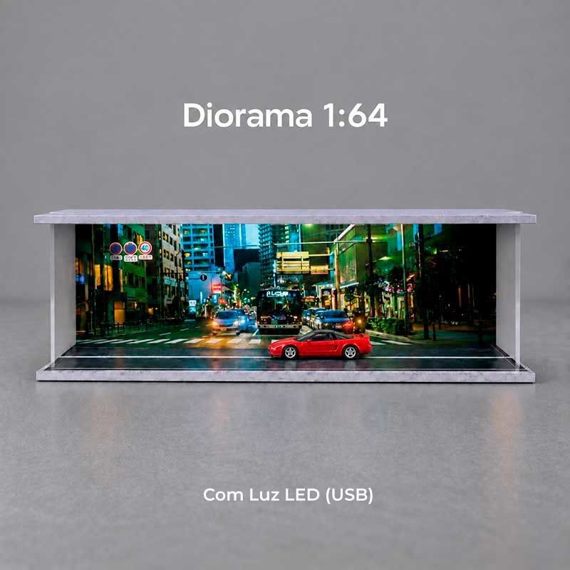Diorama Parking Garage Cityscape (com Luz USB) 1/64