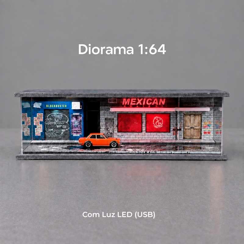 Diorama Cyberpunk with Light (com Luz USB) 1/64