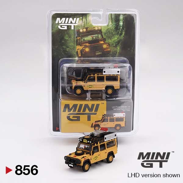 MINI GT Land Rover Defender 110 1989 Camel Trophy Amazon Team Turkey Turkey Exclusive LHD 1/64 (856) 0