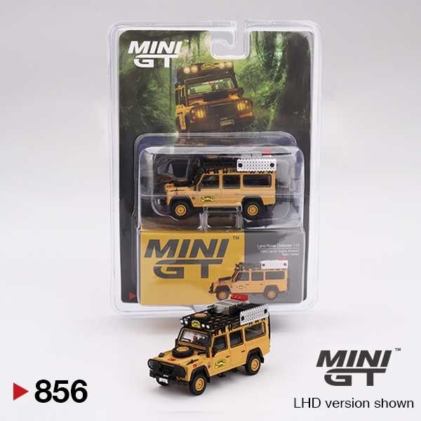 MINI GT Land Rover Defender 110 1989 Camel Trophy Amazon Team Turkey Turkey Exclusive LHD 1/64 (856)