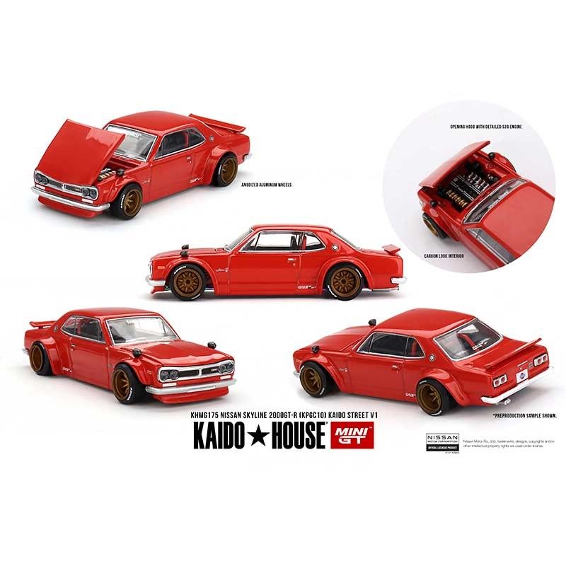Kaido House MINI GT Nissan Skyline 2000GT-R (KPGC10) Kaido Street V1 1/64 (175)