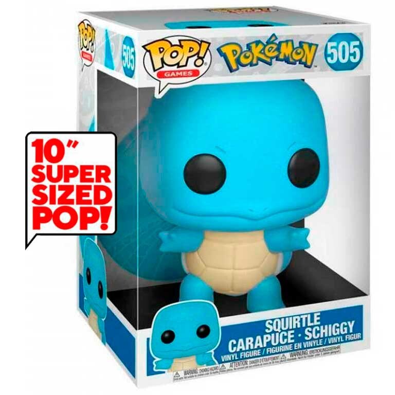 Funko Pop Pokémon Squirtle Super Sized Pop 10" #505 0