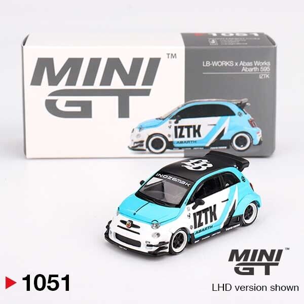 MINI GT Abarth 595 LB-WORKS x Abas Works IZTK LHD 1/64 (1051)
