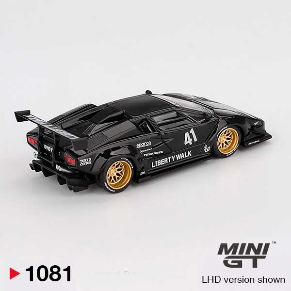 MINI GT Lamborghini Countach LB-WORKS Black LHD 1/64 (1081) 2