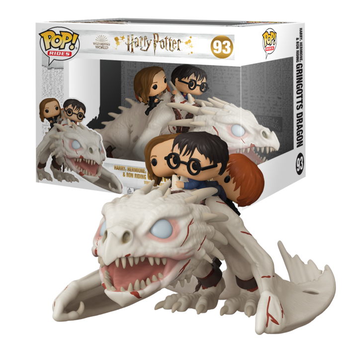 Funko Pop Harry Potter Ukrainian Ironbelly with Harry, Ron & Hermione 