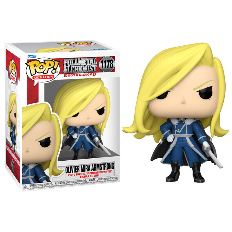 Funko Pop Fullmetal Alchemist Brotherhood Olivier Mira Armstrong #1178 (caixa com dano)