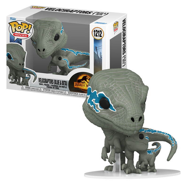 Funko Pop Jurassic World Dominion Velociraptors Blue And Beta 