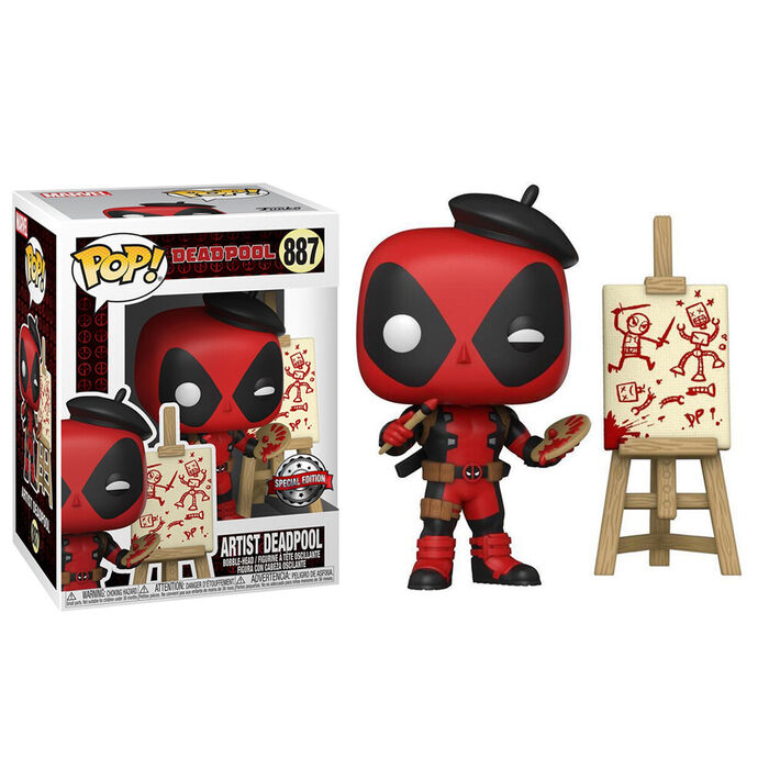 Funko Pop Marvel Artist Deadpool Special Edition #887