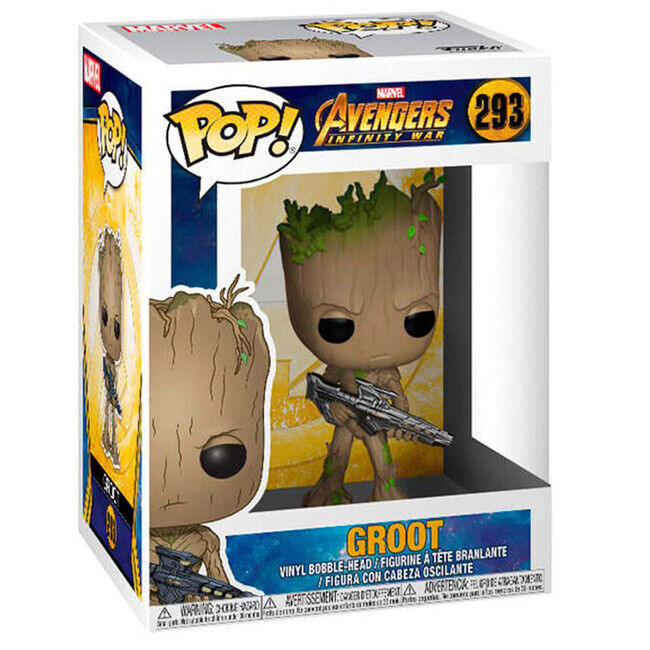 Funko Pop Marvel Avengers Infinity War Groot with Blaster "293
