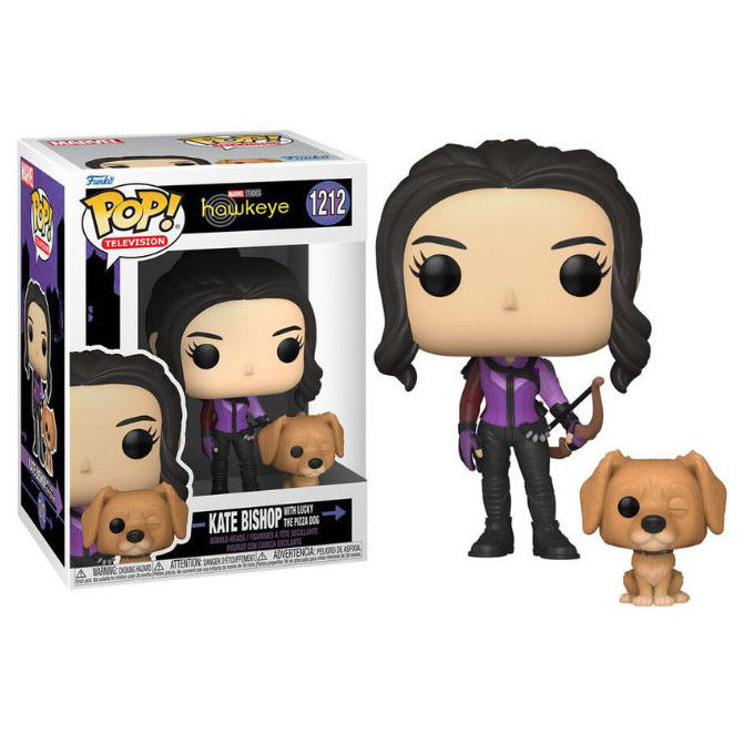Funko Pop Marvel Hawkeye Kate Bishop with Lucky The Pizza Dog