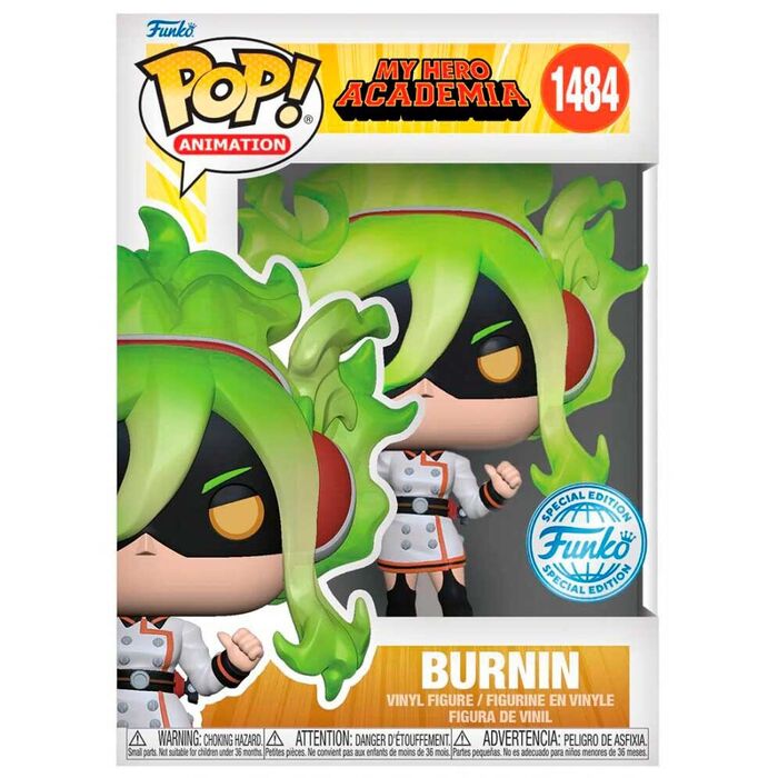 Funko Pop My Hero Academia Burnin Special Edition #1484 (caixa com dano)