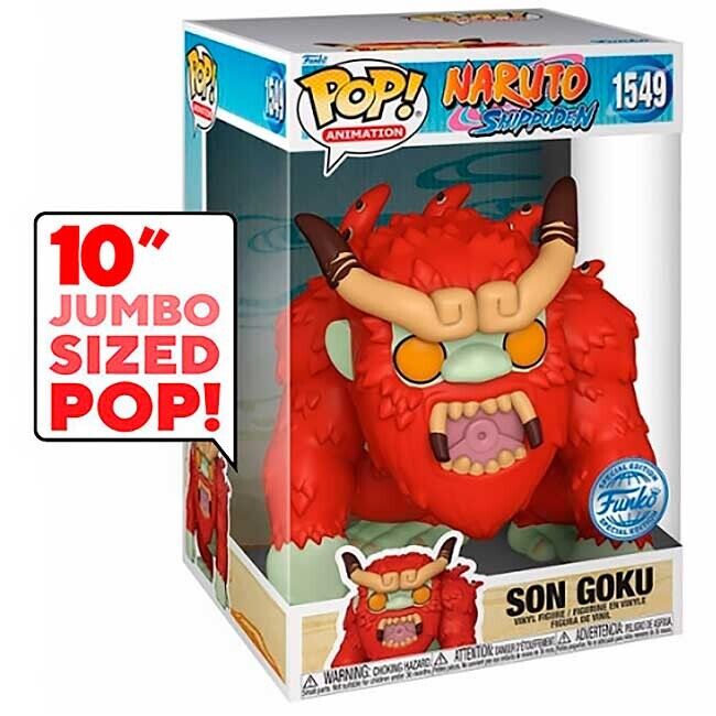 Funko Pop Naruto Shippuden Son Goku Super Sized Pop 10" Special Edition #1549