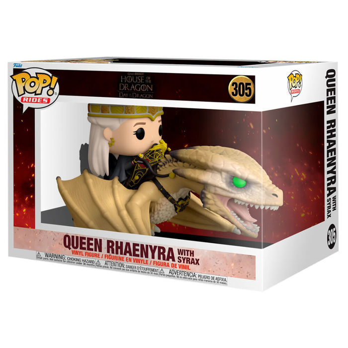 Funko Pop Rides House of the Dragon Queen Rhaenyra with Syrax #305