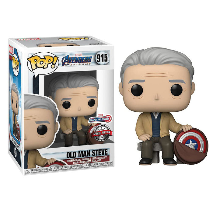 Funko Pop Marvel Avengers Endgame Captain America Old Man Steve Special Edition #915