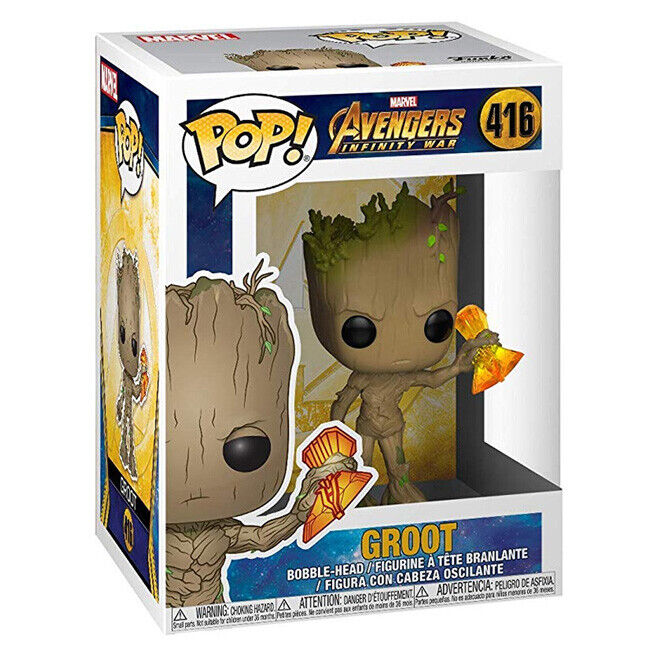 Funko Pop Marvel Avengers Infinity War Groot with Stormbreaker #416