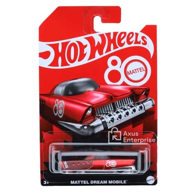 Hot Wheels Mattel 80th Anniversary Dream Mobile Red 1/64