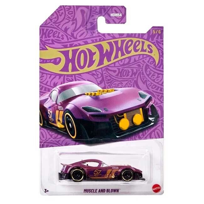 Hot Wheels Pearl & Chrome 57th Anniversary Muscle And Blown 1/64 (HDH54)