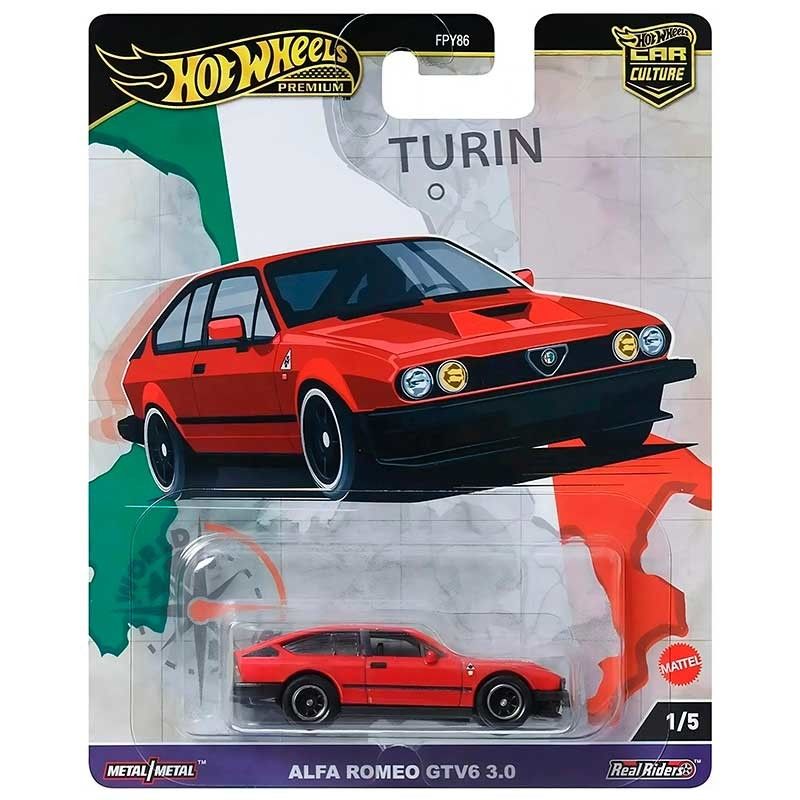 Hot Wheels Premium Car Culture Alfa Romeo GTV6 3.0 1/64 (FPY86)