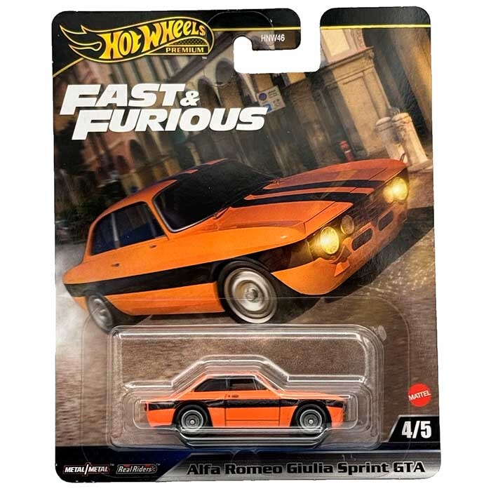 Hot Wheels Premium Fast & Furious Alfa Romeo Giulia Sprint GTA 1/64 (HNW46) 0
