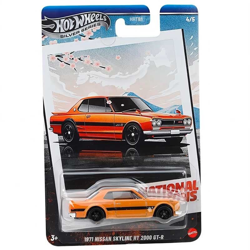 Hot Wheels Silver Series National Icons 1971 Nissan Skyline HT 2000 GT-R 1/64 (HRT81)