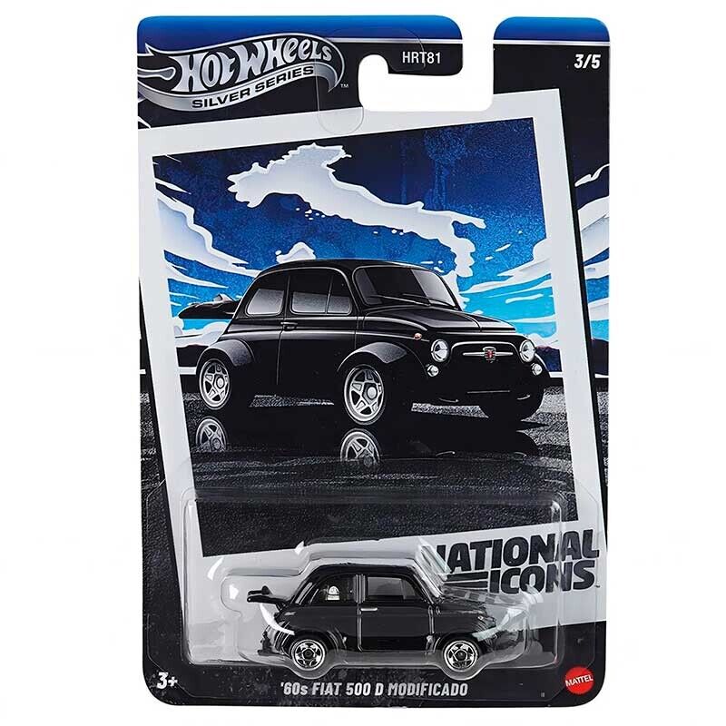 Hot Wheels Silver Series National Icons 60s Fiat 500 D Modificado 1/64 (HRT81)