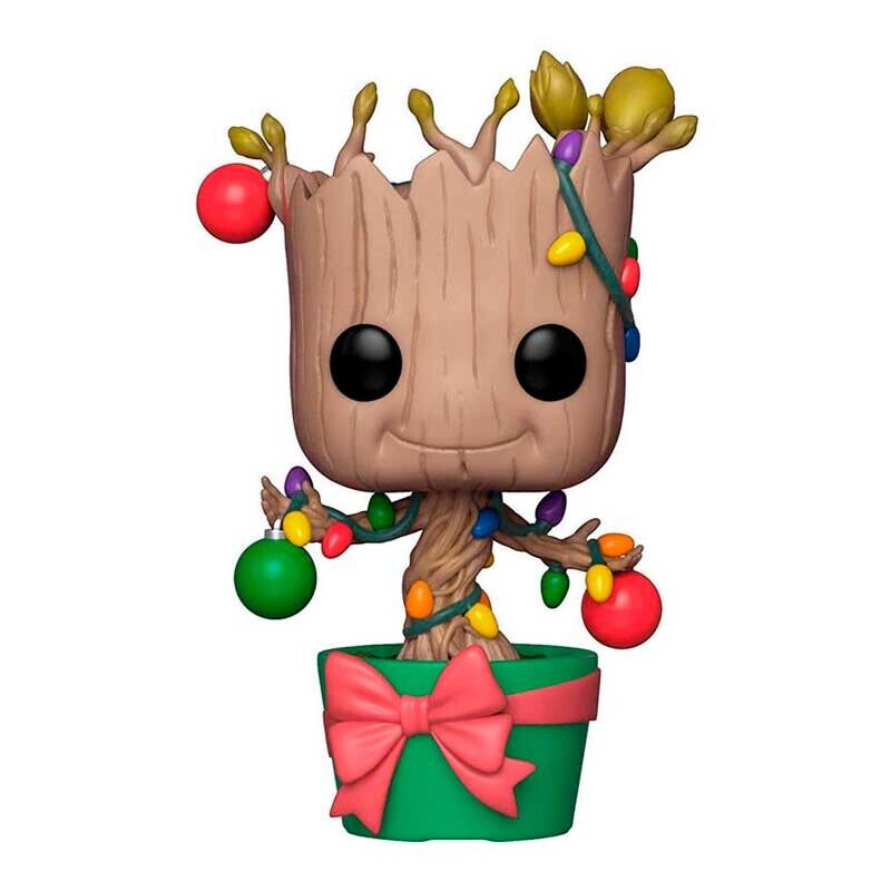 Funko Pop Marvel Holiday Groot with Christmas Lights and Ornaments #399