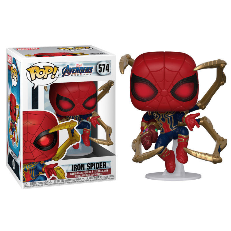 Funko Pop Marvel Avengers Endgame Iron Spider with Nano Gauntlet