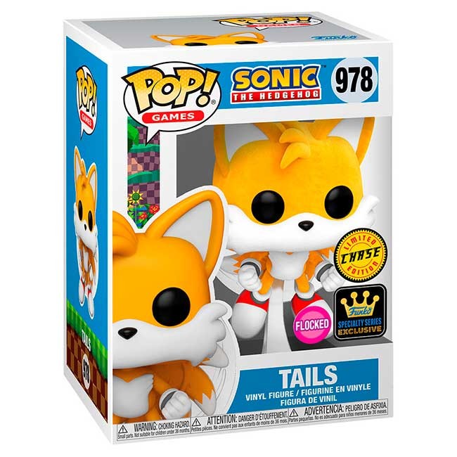 Funko Pop Games Sonic The Hedgehog Tails Specialty Series Flocked #978 (CHASE) 0