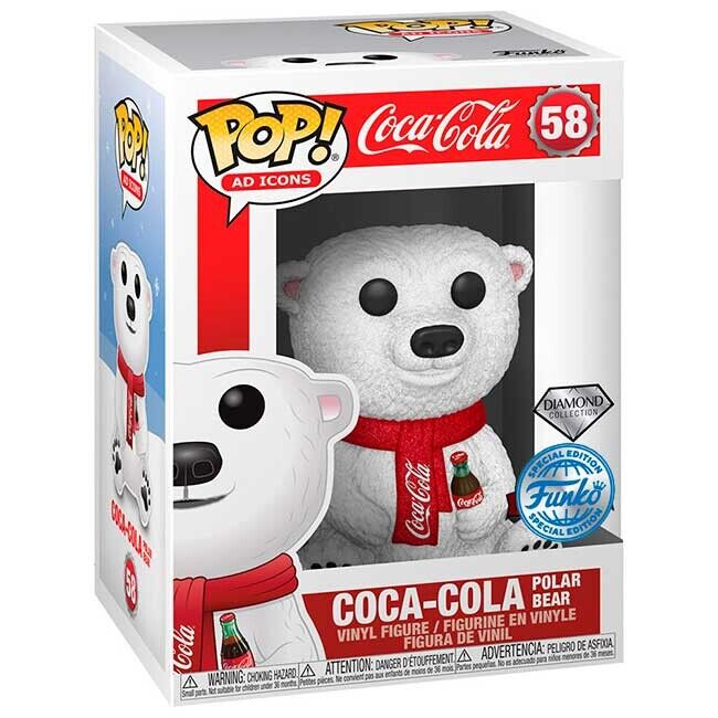Funko Pop Coca-Cola Polar Bear (Diamond Glitter) Special Edition #58