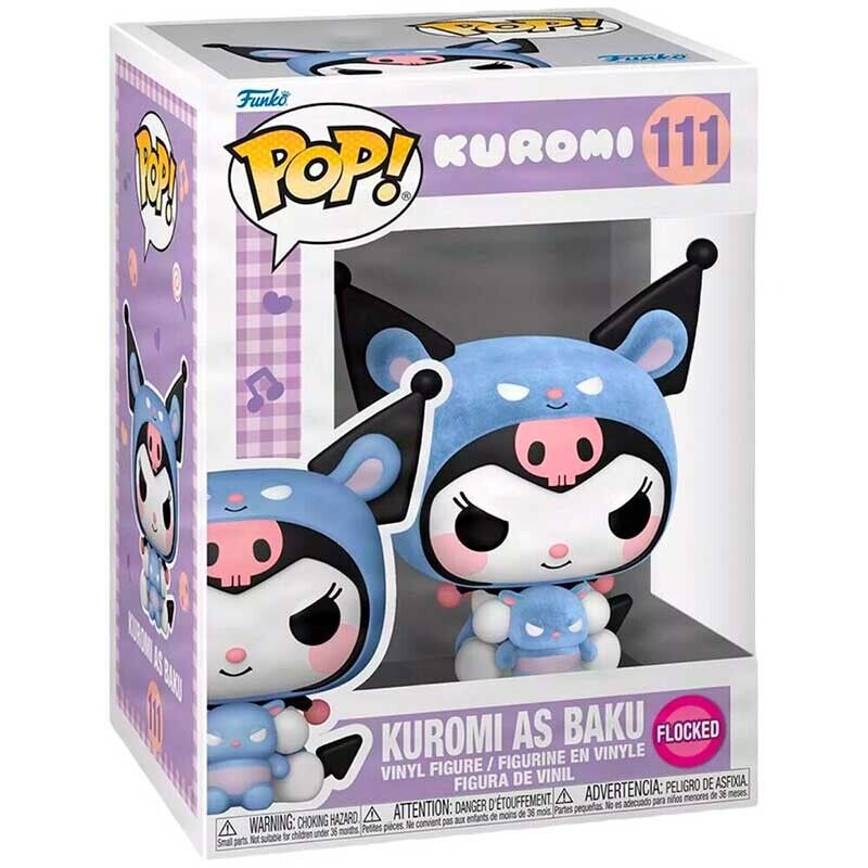 Funko Pop Kuromi - Kuromi as Baku Flocked #111