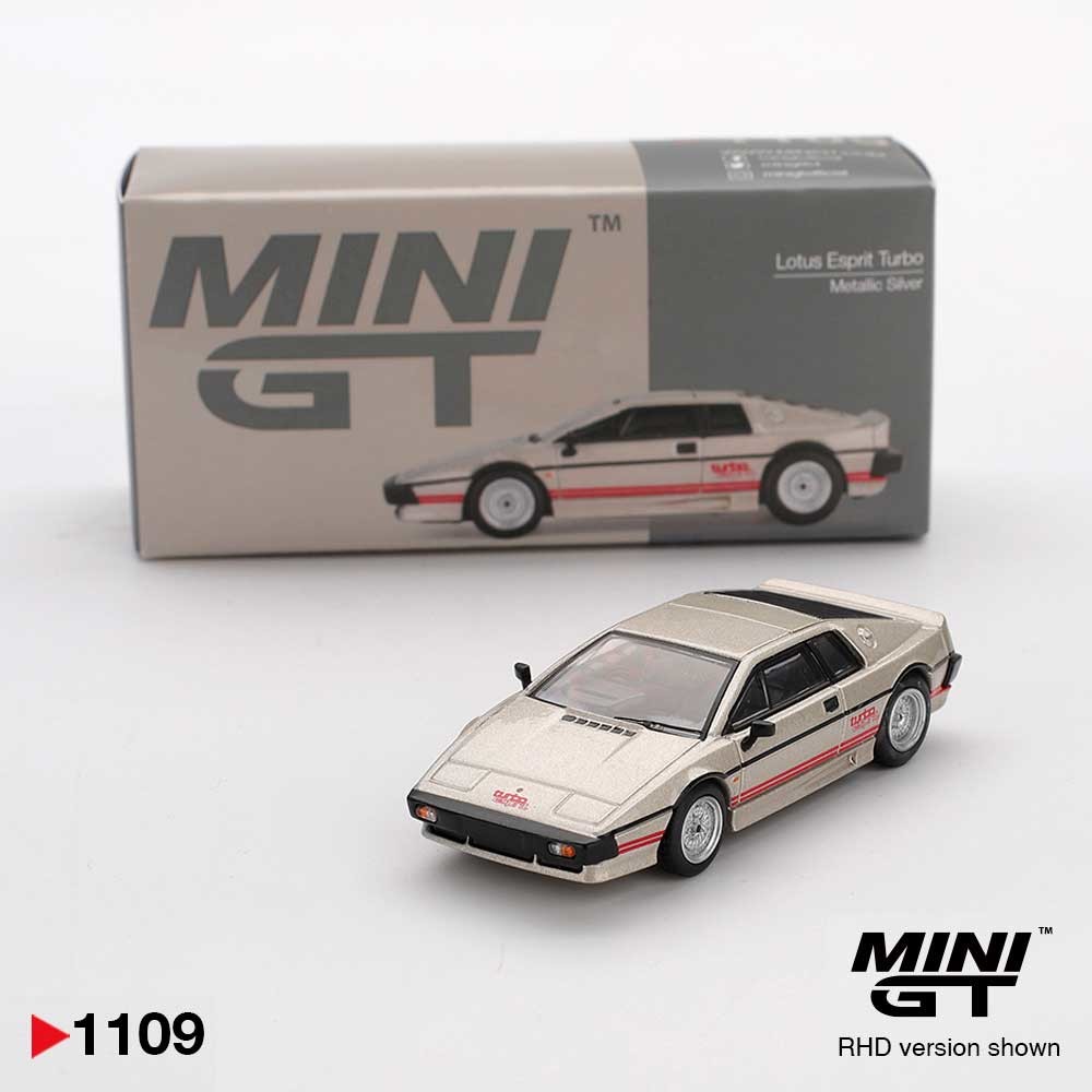 MINI GT Lotus Esprit Turbo Metallic Silver LHD 1/64 (1109) 2
