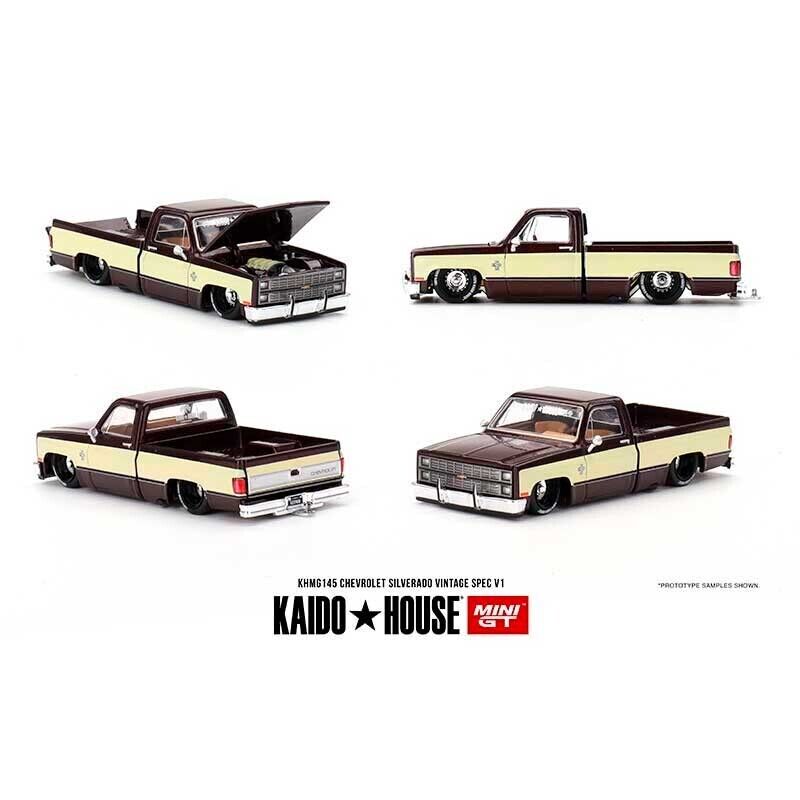 Kaido House MINI GT Chevrolet Silverado KAIDO Vintage Spec V1 1/64 (145)
